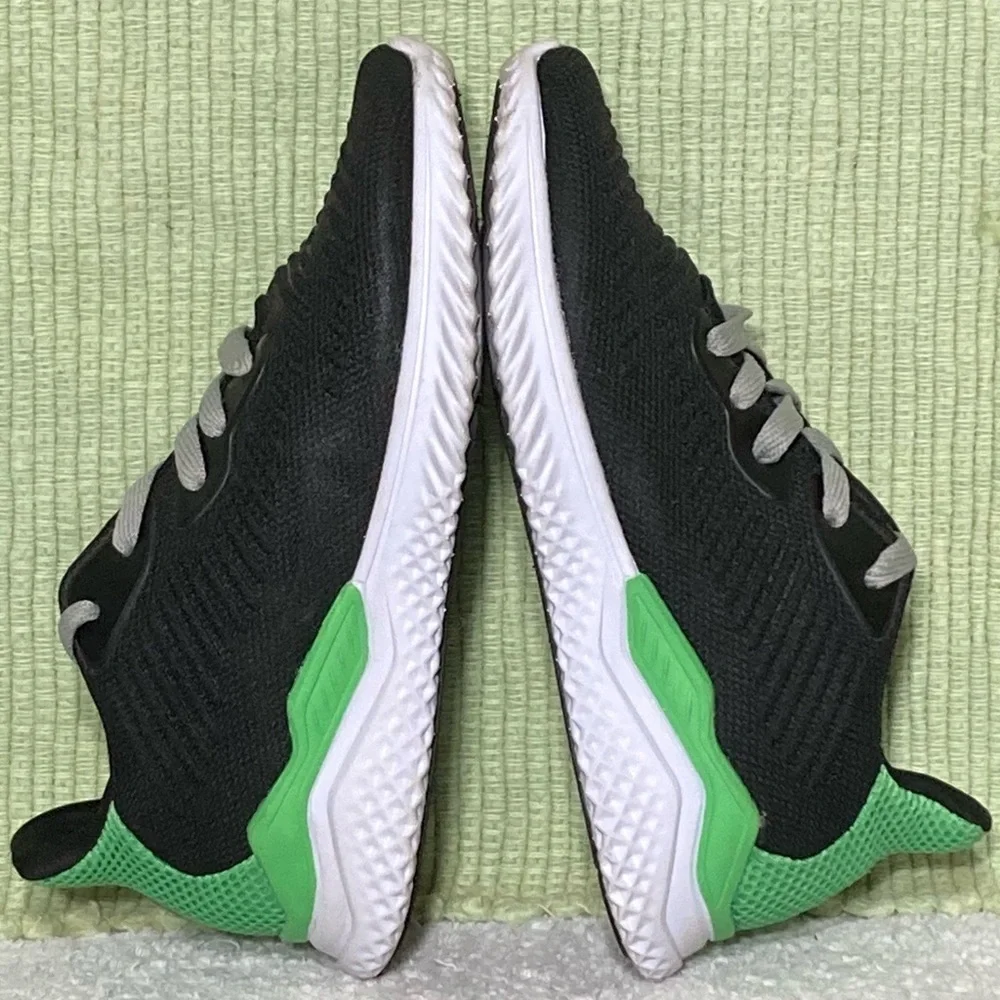 Champion Kids Cushion Fit Black Athletic Lace Up Low Sneakers Shoes Sz US 2